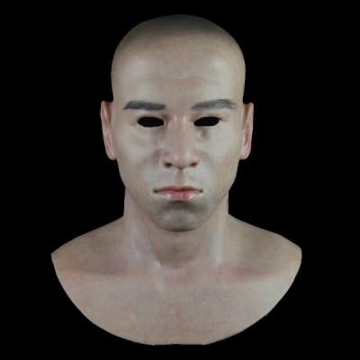 (SF-N8) Crossdress cosplay realistic human face silicone male full head mask fetish wear (SF-N8) Crossdress cosplay realistic human face silicone male full head mask fetish wear